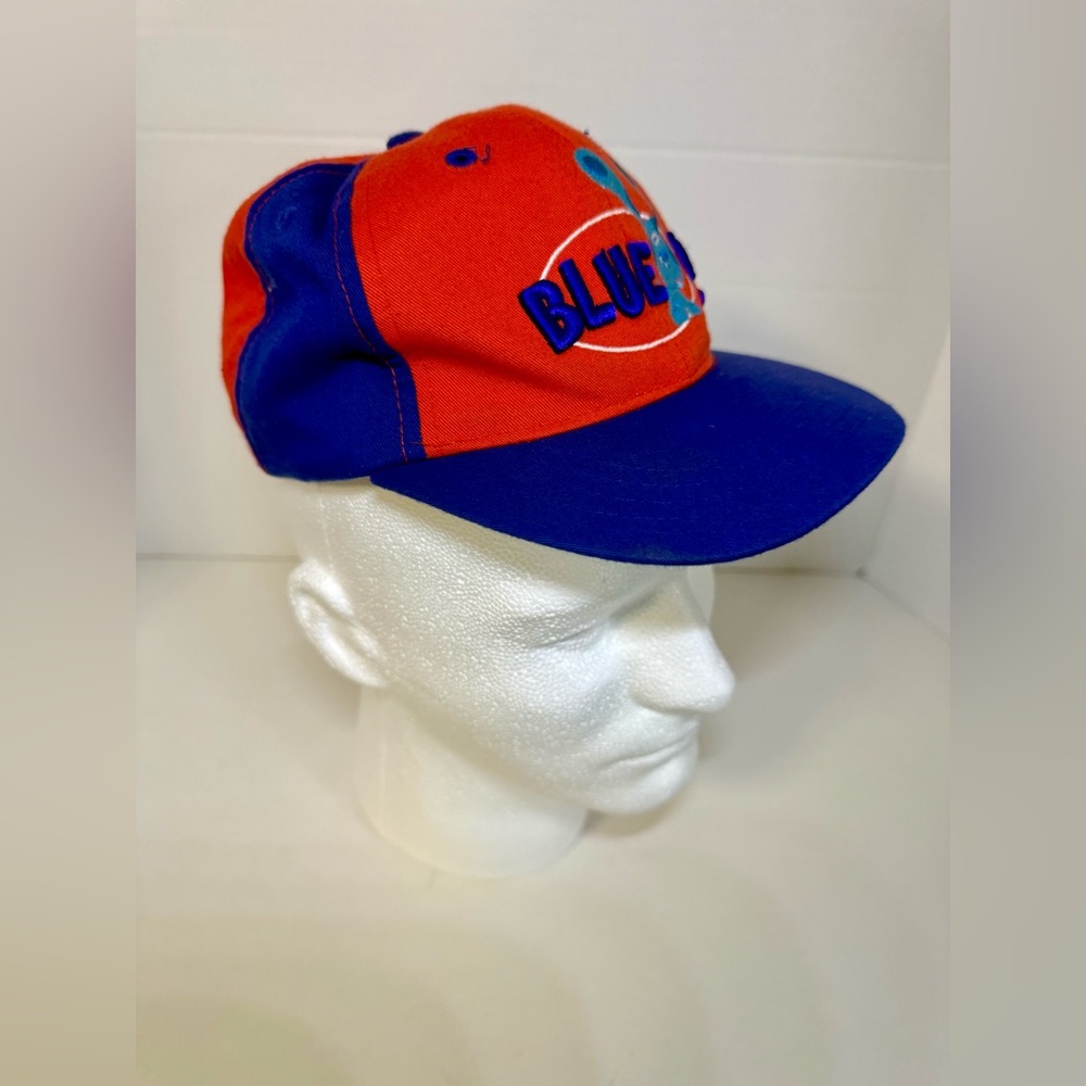 Vintage Blues Clues Hat Red and Blue Embroidered Y2K Nickelodeon (0136) A6